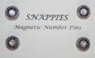Snappies Crystal Magnetic Number Pins Reinsmanship Hunt Showmanship
