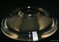 Superb British Dartington Lead Crystal Handmade Art Glass Bowl Heavy 3