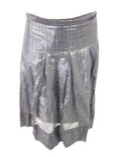 Nicole Miller Collection 2pc Gray Tunic Skirt Set S