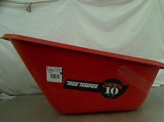 Ames True Temper BP10 10 Cubic Foot Poly Tray Contractor Wheelbarrow