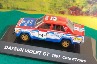 DATSUN VIOLET GT 1981 Cote dlvire #4   1/64 Rally Car   Brand New