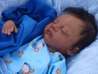 Reborn Micro Preemie Life Like Ethnic AA Biracial Baby Boy   Caleb