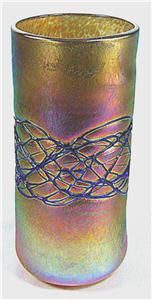 David Salazar Vase Signed Gorgeous Iridescence Special