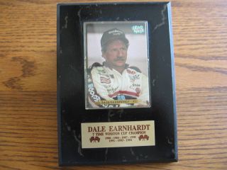 DALE EARNHARDT 7 TIME WINSTON CUP CHAMPION WALL PLAQUE 5 INCES BY 7