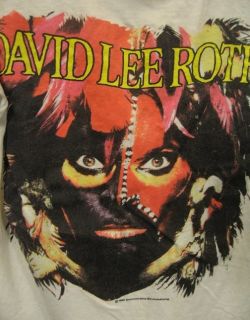 Vintage David Lee Roth 1986 World Tour T Shirt Screen Stars Medium
