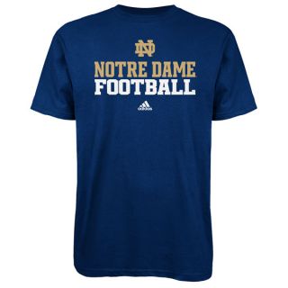 Notre Dame Fighting Irish Navy Adidas 2012 Football Practice T Shirt