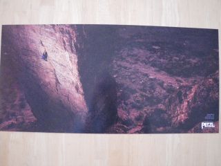petzl poster of spencer mccrosky climbing crystal balls a 5 12c in