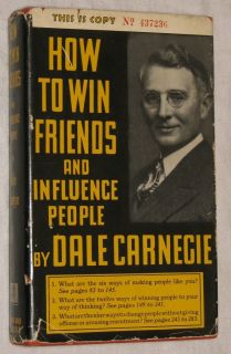 Rare 1937 DALE CARNEGIE How to Win Friends and Influence People