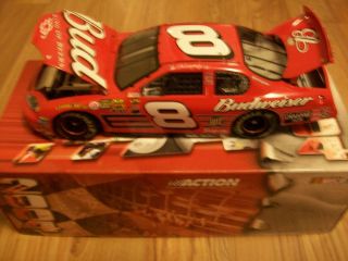  24th ACTION 04 DALE EARNHARDT JR DIECAST 8 BUDWIESER CHEVY MONTE CARLO
