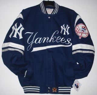 SIZE L MLB Authentic NEW YORK YANKEES COTTON TWILL JACKET JH DESIGN L