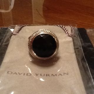 DAVID YURMAN CERISE BLACK ONYX AND DIAMOND RING17mmlarge