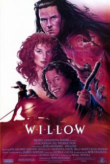 Willow Movie Poster 27x40 Warwick Davis Val Kilmer Jean Marsh Joanne