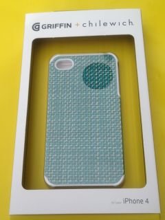 E17 Griffin Fitted Chilewich Case fo iPhone 4 Turquoise