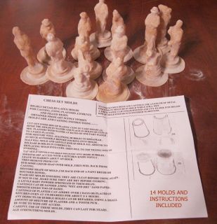 Molds for Civil War Chess Men Set of 14 Craft Art K 4 25 681