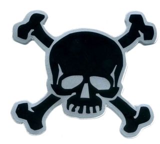 Skull Double Bones Danger Funny Bumper Car Sticker Z96
