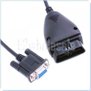 OBD2 16pin to DB9 Serial Port RS232 OBD 2 Adapter Cable