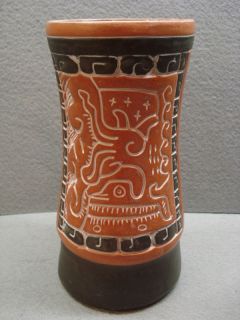 Leopoldo de Mexico Tribal Art Pottery Vase Mexican