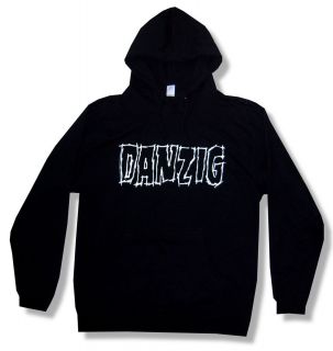 Danzig Pentagram Skull Pullover Black Hoodie Sweatshirt New Adult