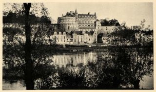 1943 Chateau DAmboise Leonardo Da Vinci Castle Loire Original