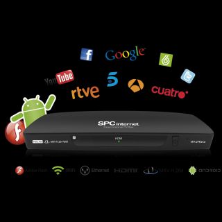 SMART TV EXTERNO .SPC INTERNET 9200N ANDROID INTERNET TV BOX ¡NUEVO A