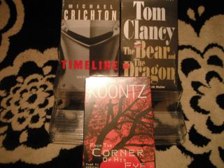  Brand New Audiobooks on Cassettes by Dean Koontz Tom Clacy And