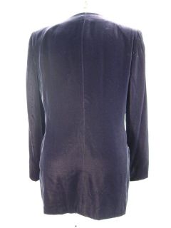 Calvin Klein Collection Velvet Jacket Blazer Coat Sz 10