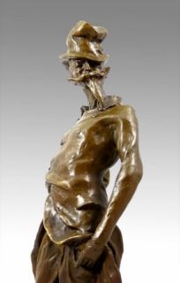 Art Nouveau Bronze Figure Ratapoil by Honore Daumier