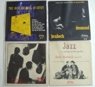 Dave Brubeck Quartet 4 10 Vinyl Collection Fantasy 3 7 3 8 3 13 3 20