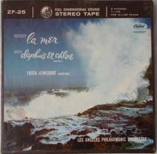 Debussy Ravel Eric Leinsdorf Capitol FDS RtoR Tape 7 5 IPS for in Line