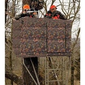 NEW CAMO DEER HUNTING BLIND FOR 2 MAN LADDER TREE STAND SCENT BLOCKING
