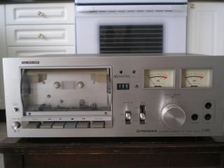 Pioneer Ct F4242 Single Stereo Cassette Deck Vintage Silverface