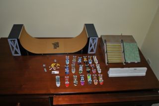 Large Lot of Tech Deck Finger Boards and Accessories