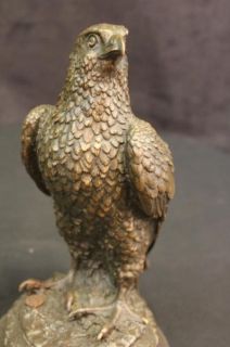 Falcon Eagle Bird Bronze Sculpture Wild Life Art Deco Sculpture