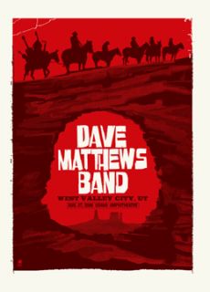 Dave Matthews Band Poster 08 West Valley Utah 425