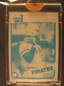 1980 Topps Pepsi Cola Proof Dave Parker Pirates