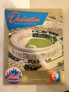 RARE 1964 NY Mets Shea Stadium Dedication Program Year Book