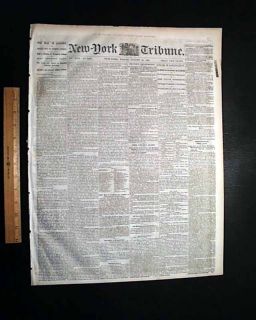 Arming Slaves David Hunter Civil War 1862 Old Newspaper