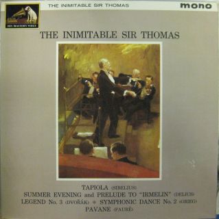 Sibelius Delius Vinyl LP The Inimitable Sir Thomas Alp