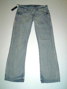 NWT BUFFALO DAVID BITTON Keith Slim Boot Cut Distressed Denim Jeans 36
