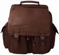 David King VAQUETTA Leather Jumbo Backpack Men Large Carry on Luggage