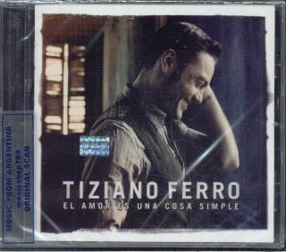 Tiziano Ferro El Amor ES Una Cosa Simple SEALED CD New 2012