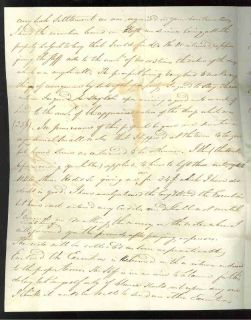 1840 Sidney Ohio Folded Letter to Mansfield 12 1 2 Rate J s Conklin