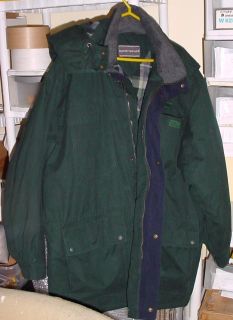 David Taylor Mens Cold Wet Weather Coat w Hood Scarf and Gloves XXL