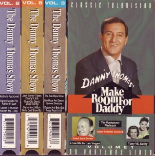 Danny Thomas Show 4 Tapes VHS Bob Hope Milton Berle