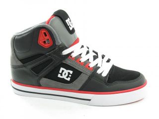 DC Shoes Mens Spartan Hi High WC 302523 Blk Red Sneakers Skate Brand
