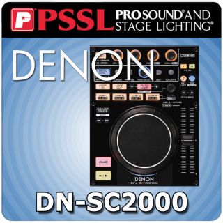Denon DN SC2000 Single 2 Deck MIDI DJ Controller DJ Computer Control