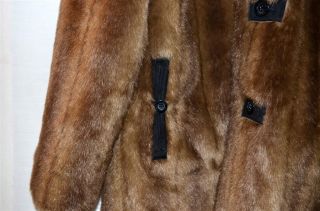 Dennis Basso Autumn Haze Mink Faux Fur Coat Thats Reversible Hooded Sz