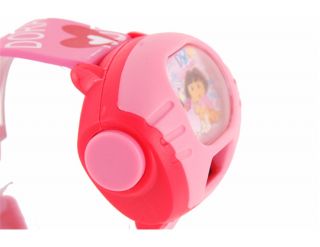 New Cute Cartoon Dora Projector Wrist Watch for Girls Kids Pink