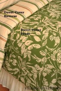 CLEARANCE DeVille Bahama Tropical Palm 3pc Queen Duvet Cover Shams Set