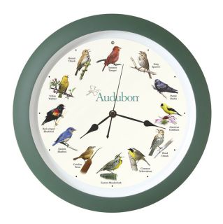 Clocks with Sounds 8 Audubon Bird Desktop Wall Clock AUD8 Singing
